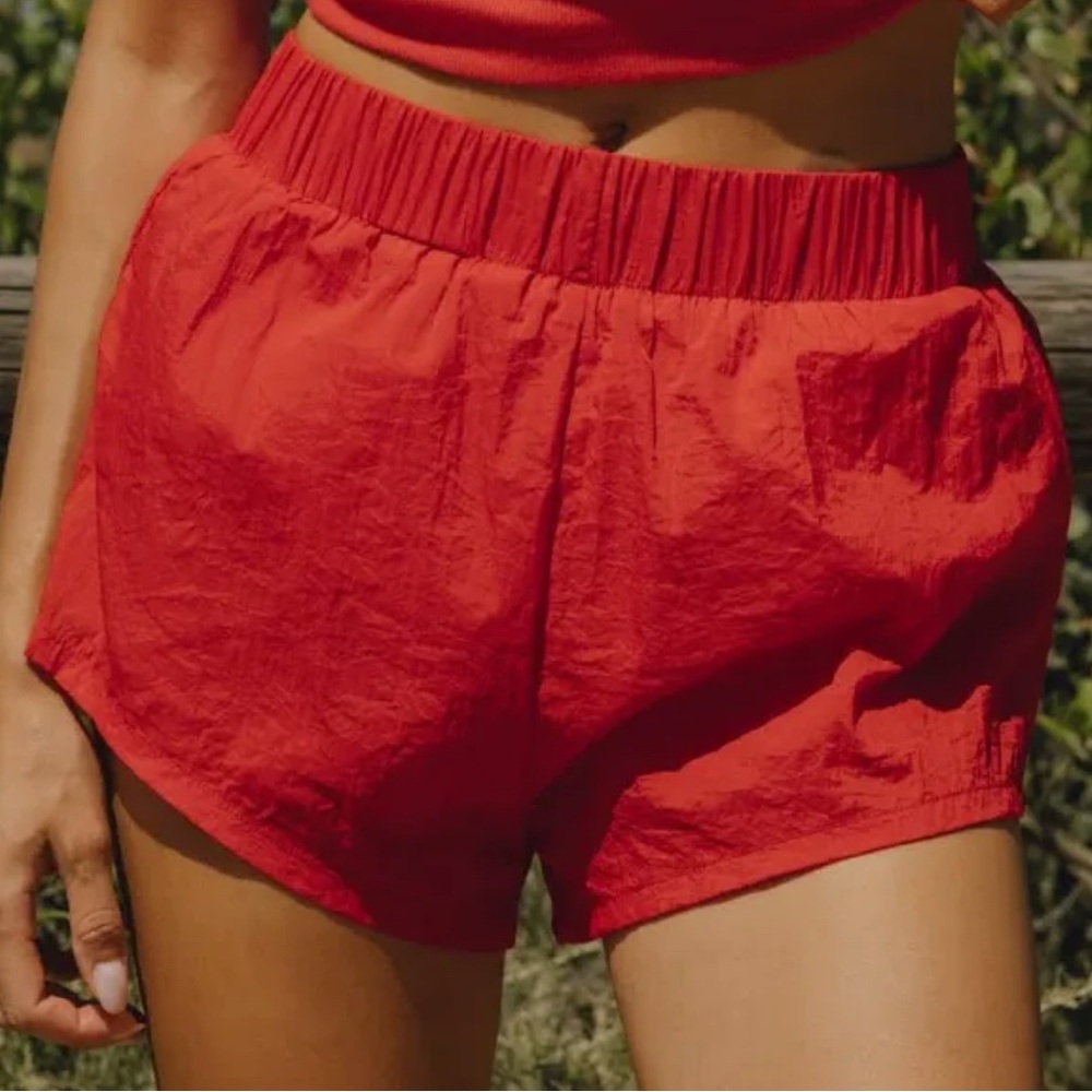 Daily Drills Vibrant Red Athletic Shorts
